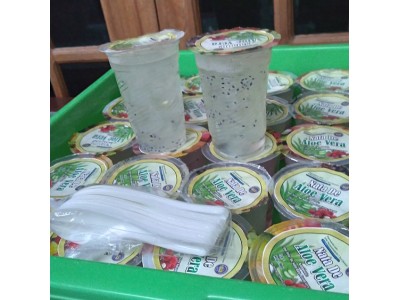 Minuman Nata De Aloe Vera Diproduksi oleh SMK Muhammadiyah 2 Turi (Desember 2020)