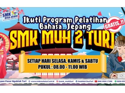 Poster Online Pelatihan Bahasa Jepang 
