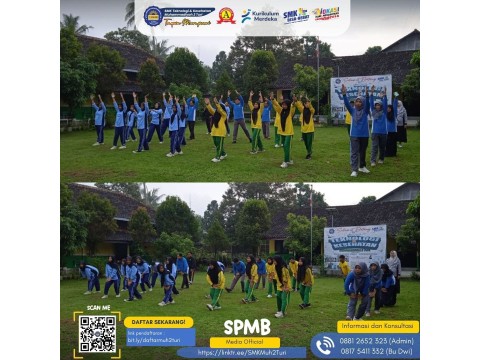 Semangat Bergemuruh di Lapangan Sekolah: Siswa-Siswi SMK Muh