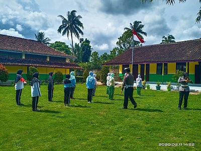 Pelatihan Ekstrakurikuler PKS (Patroli Keamanan Sekolah) oleh Polres Sleman (2019)
